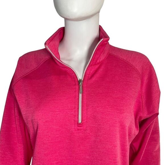 Boulder Gear Women’s M Pink Fleece Lined Pullover Jacket Coat 1/4 Zip - Picture 2 of 7